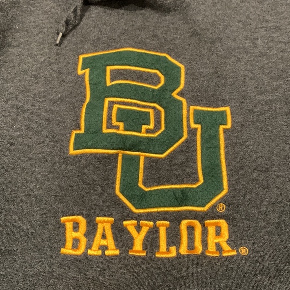 Baylor University Pullover Hoodie Embroidered -Size L - Picture 3 of 5